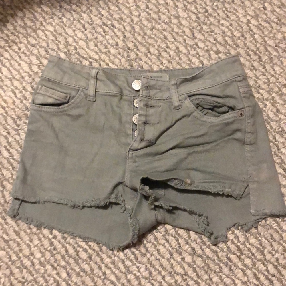 Gray jean shorts